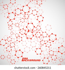 Molecule DNA. Abstract background. Vector illustration. Eps10
