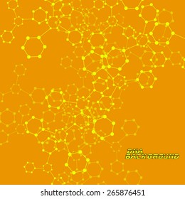 Molecule DNA. Abstract background. Vector illustration. Eps10