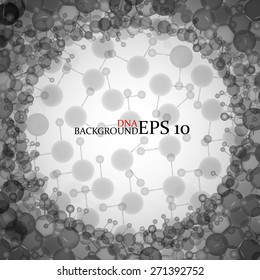Molecule DNA. Abstract background. Vector illustration. Eps10