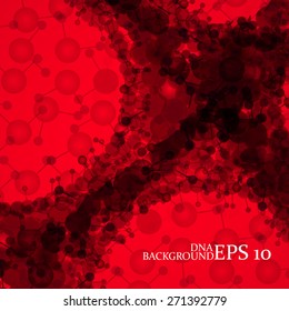 Molecule DNA. Abstract background. Vector illustration. Eps10