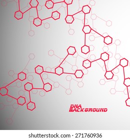 Molecule DNA. Abstract background. Vector illustration. Eps10