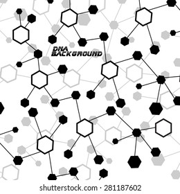 Molecule DNA. Abstract background. Vector illustration. Eps10