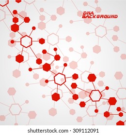Molecule DNA. Abstract background. Vector illustration. Eps10