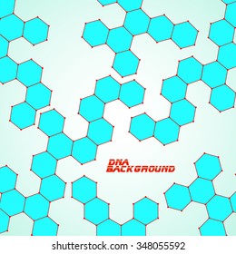  Molecule DNA. Abstract background. Vector illustration. Eps10