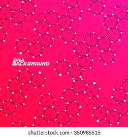  Molecule DNA. Abstract background. Vector illustration. Eps10