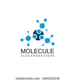 Molecule DNA Bio abstract Logo design vector template.Bionic Technology laboratory Logotype concept icon.