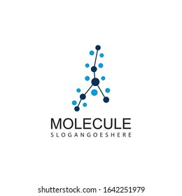 Molecule DNA Bio abstract Logo design vector template.Bionic Technology laboratory Logotype concept icon.