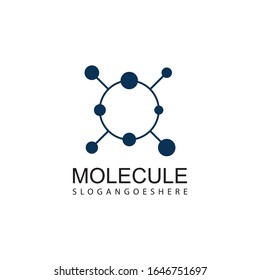 Molecule DNA Bio abstract Logo design vector template.Bionic Technology laboratory Logotype concept icon.