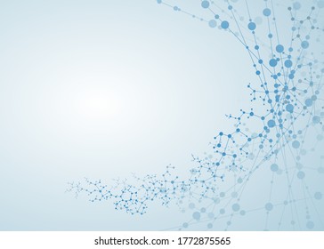 molecule dna connection concept vector neurons cell