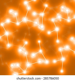  Molecule DNA glowing. Abstract background. Vector illustration. Eps10