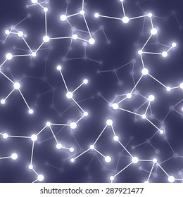  Molecule DNA glowing. Abstract background. Vector illustration. Eps10