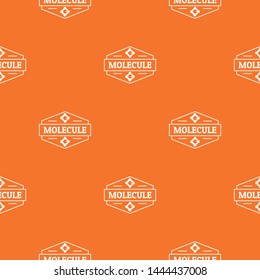 Molecule dna pattern vector orange for any web design best