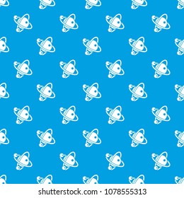 Molecule dna pattern vector seamless blue repeat for any use