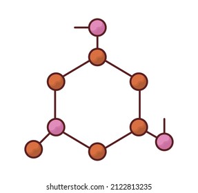 molecule dna science isolated icon