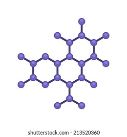 Molecule DNA Structure Icon. Vector illustration in White