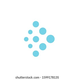 molecule dot Logo symbol and icon Template vector