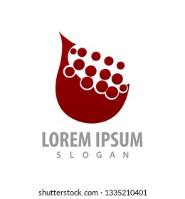 molecule dot waterdrop logo concept design. Symbol graphic template element 