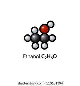 A Molecule Of Ethanol (ethyl Alcohol.)