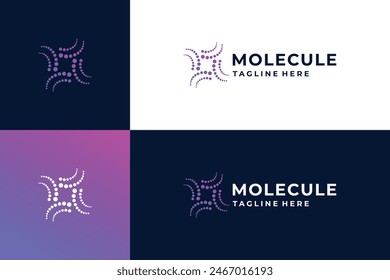 Molecule evolution logo design for science research