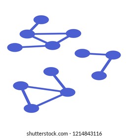 Molecule example icon. Isometric of molecule example vector icon for web design isolated on white background