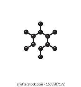 molecule flat icon. Editable vector 2000x2000Px
