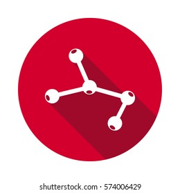 Molecule flat style icon