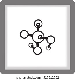 Molecule. Flat Vector Icon
