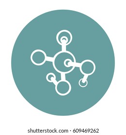 Molecule. Flat Vector Icon