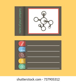 Molecule. Flat Vector Icon