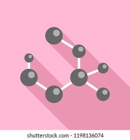 Molecule formula icon. Flat illustration of molecule formula vector icon for web design