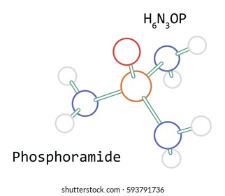 molecule H6N3OP Phosphoramide