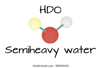 molecule HDO Semiheavy water