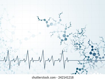 molecule heart Healthcare and Medical background