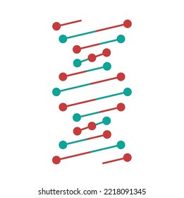 Molecule Helix Spiral Genetic Code, Cartoon Sign Of Medical Science, Genetic Biotechnology, Chemistry Biology, Cell Genetic Code Icon