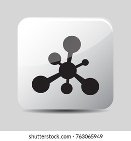 molecule icon 3d, for Internet icon and application icon. Vector eps 10.