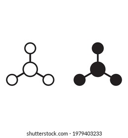 molecule icon for apps and web sites