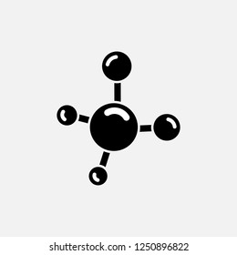 Molecule icon. icon. Atom concept symbol design. Stock - Vector illustration can be used for web