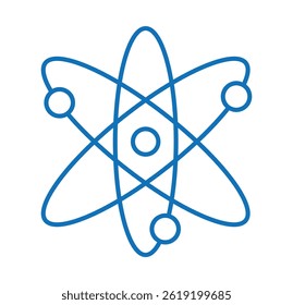 Molecule icon. Atom icon set. Molecule, cell, atom, protein editable stroke outline icons set isolated on white background flat isolated vector illustration.