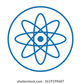 Molecule icon. Atom icon set. Molecule, cell, atom, protein editable stroke outline icons set isolated on white background flat isolated vector illustration.