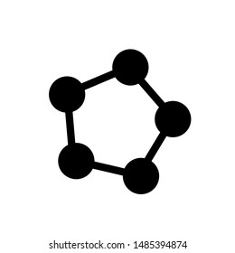 Molecule Icon. Atom Symbol for Design, Presentation, Website or Apps Elements - Vector.