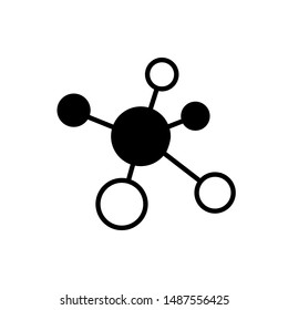 Molecule Icon. Atom Symbol for Design Elements, Websites, Presentation and Application - Vector. 