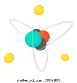 Molecule icon. Cartoon illustration of molecule vector icon for web