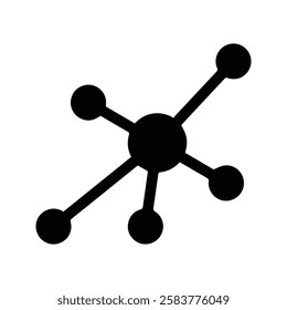 Molecule Icon. Chemical Compounds. Atomic Compounds. Chemical Atoms.