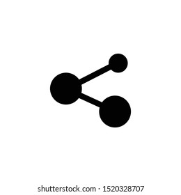 Molecule icon chemical symbol vector illustration logo template. EPS 10