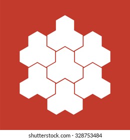 Molecule icon. Chemistry icon. Education icon.