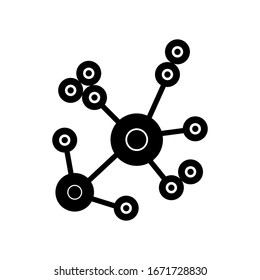 molecule icon design, flat style icon collection