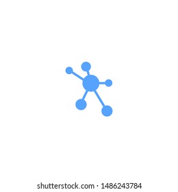 Molecule icon design template sign design