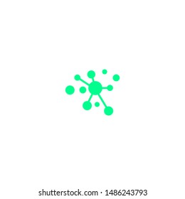 Molecule icon design template sign design