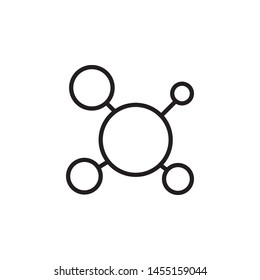 molecule icon design template. Trendy style, vector eps 10