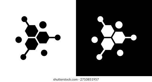 Molecule icon design vector collection. flat icons.